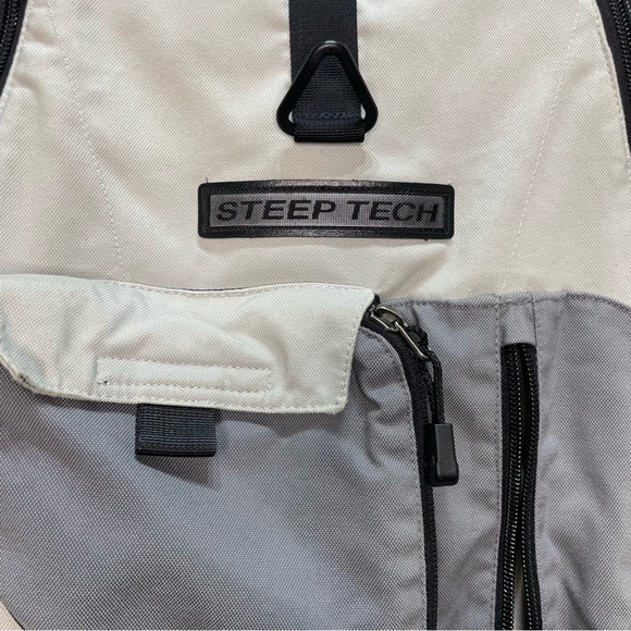 The North Face Men's Steep Tech Gray and White Ski Jacket XL  NO HOOD - Picture 2 of 6
